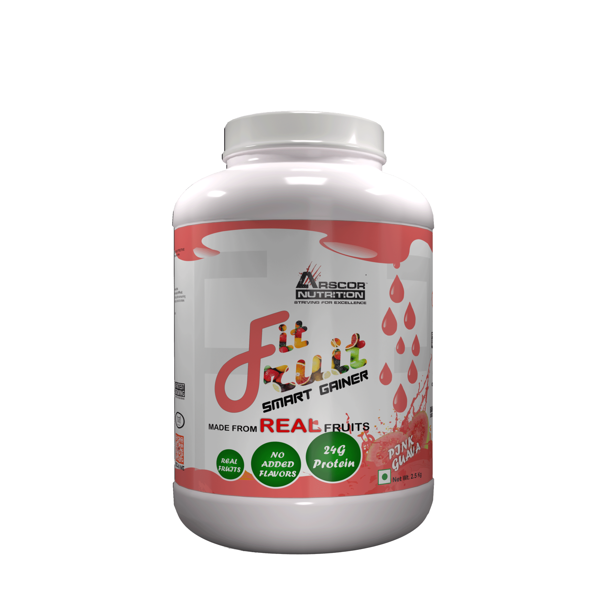 Arscor's FitFruit Mass Gainer Powder - clean mass gainer powder for lean muscle growth